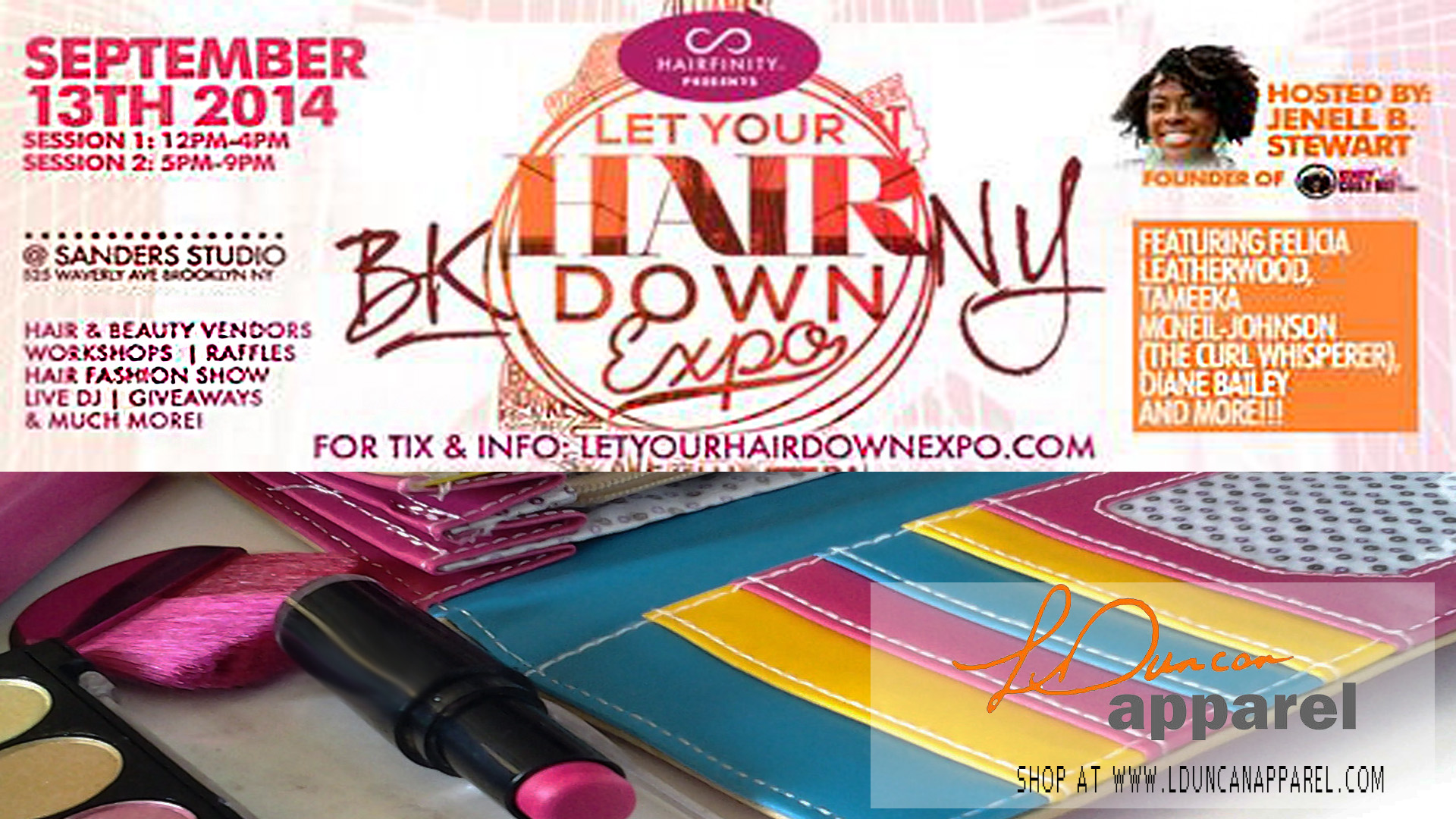 LDuncanApparel at the "Let Your Hair Down EXPO 2014" Sept 13th